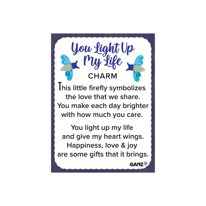 You Light Up My Life Glow-in-the-Dark Firefly Charm