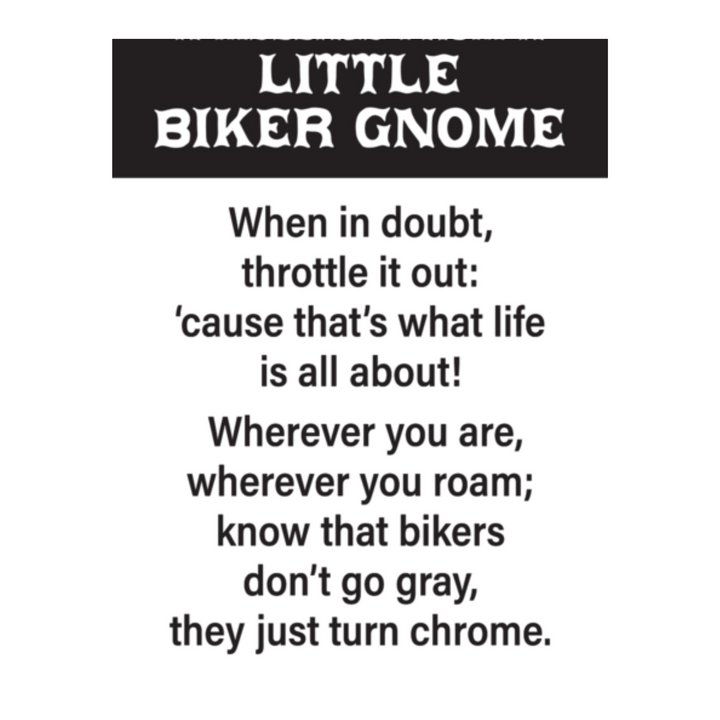 Little Biker Gnome Charm