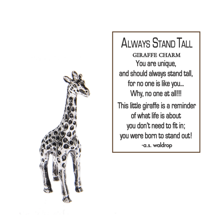 Always Stand Tall Giraffe Charm