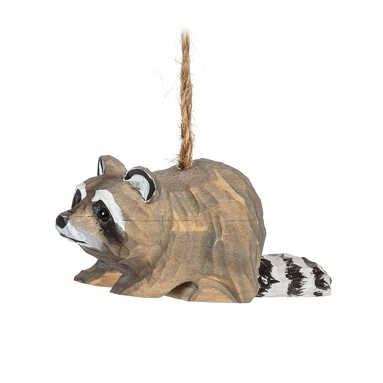 Raccoon Carved Ornament