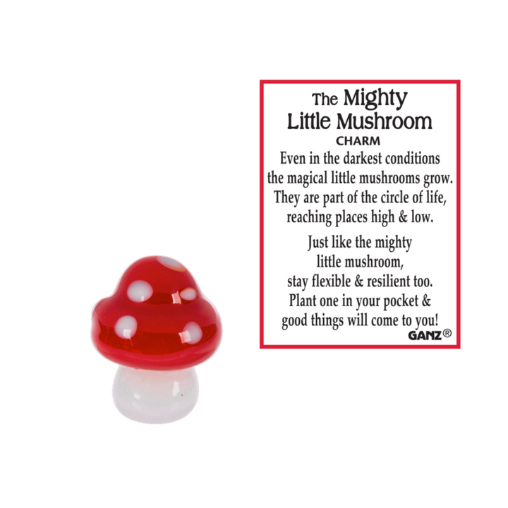 Mighty Miniature Glass Amanita Mushroom Charm