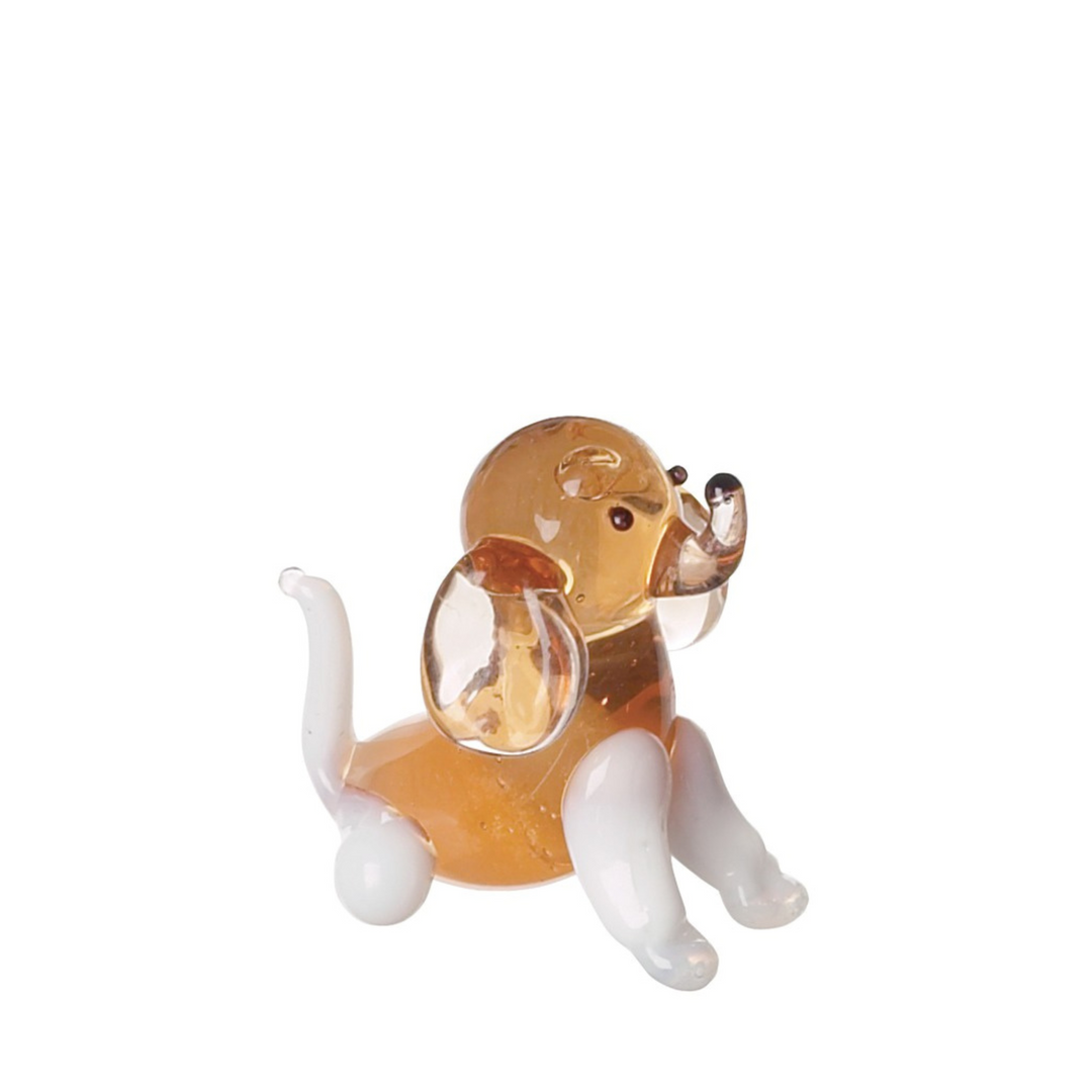 "Good Sit!" Mini Glass Puppy Charm