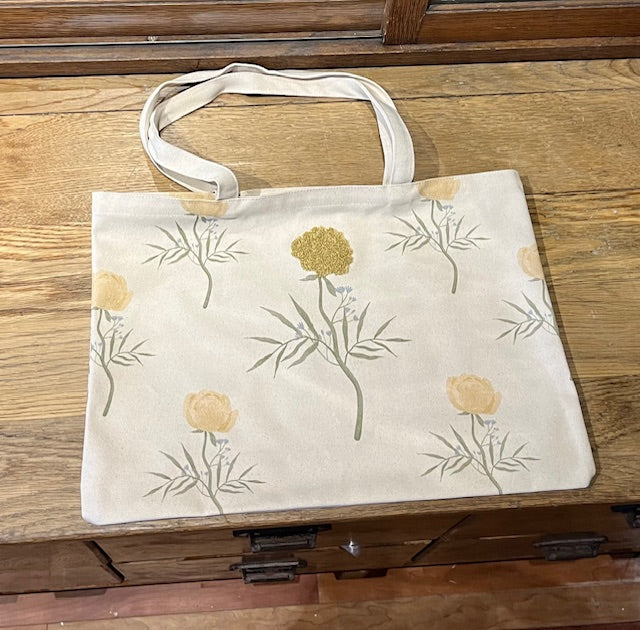 Embroidered Floral Tote