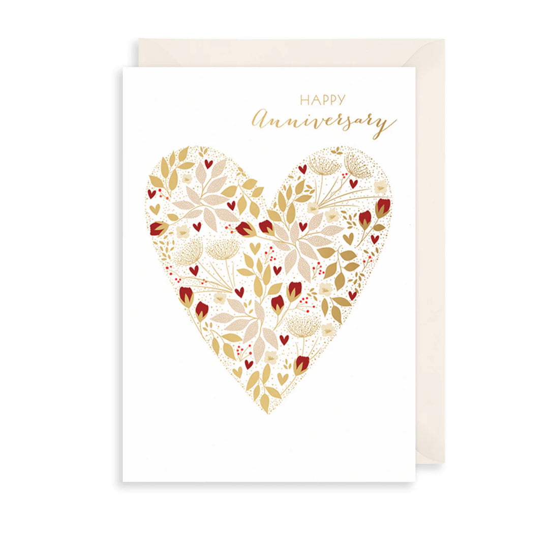 Happy Anniversary Gold Foil Greeting Card
