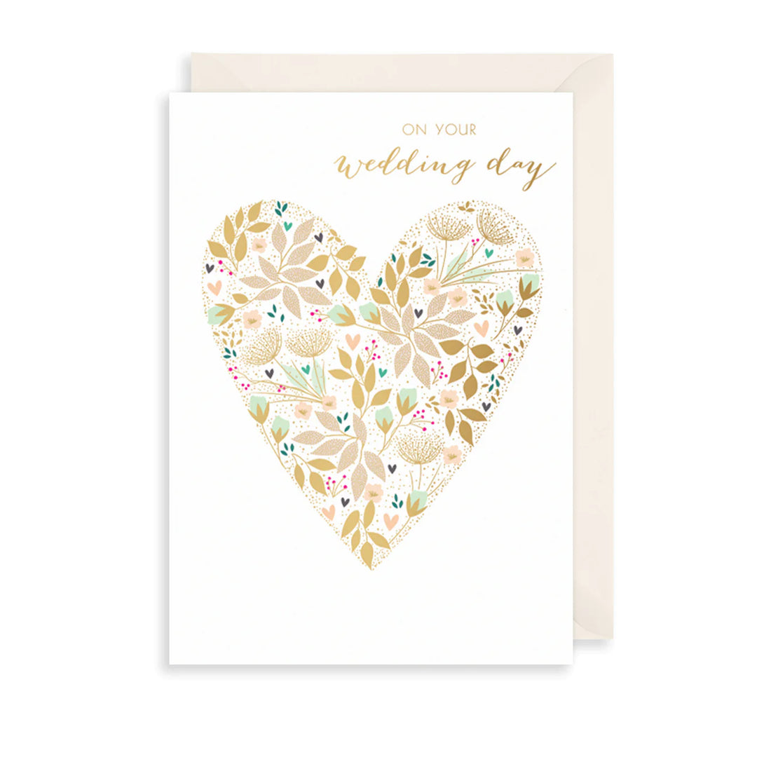 On Your Wedding Day Gold Foil Greeting Card