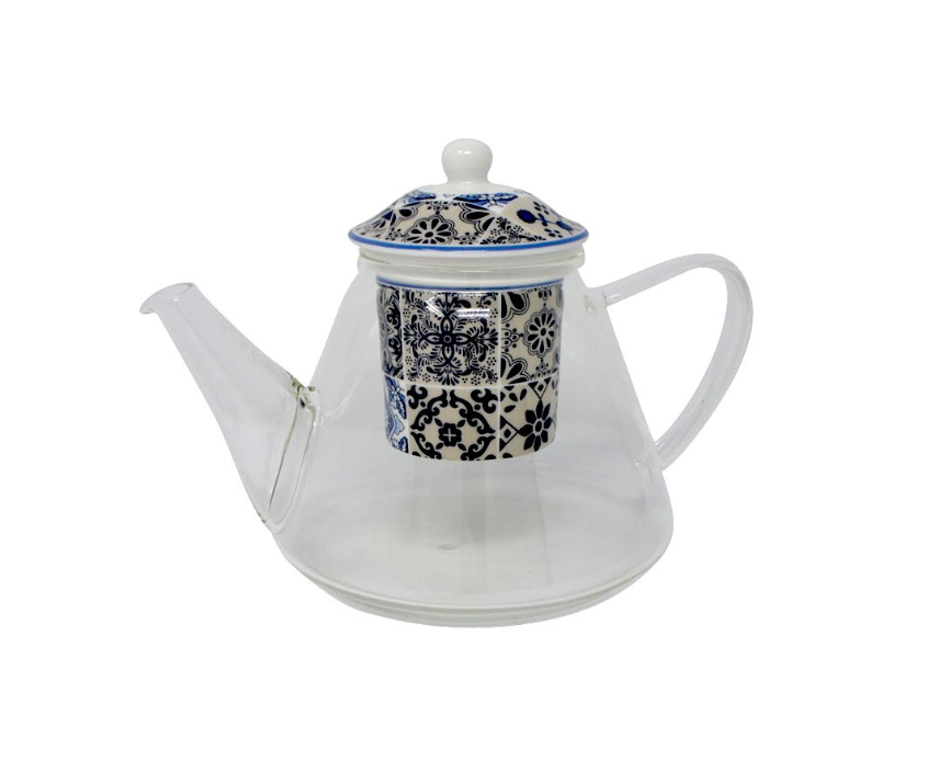Boho Teapot & Removable Infuser | Blue Mosaic