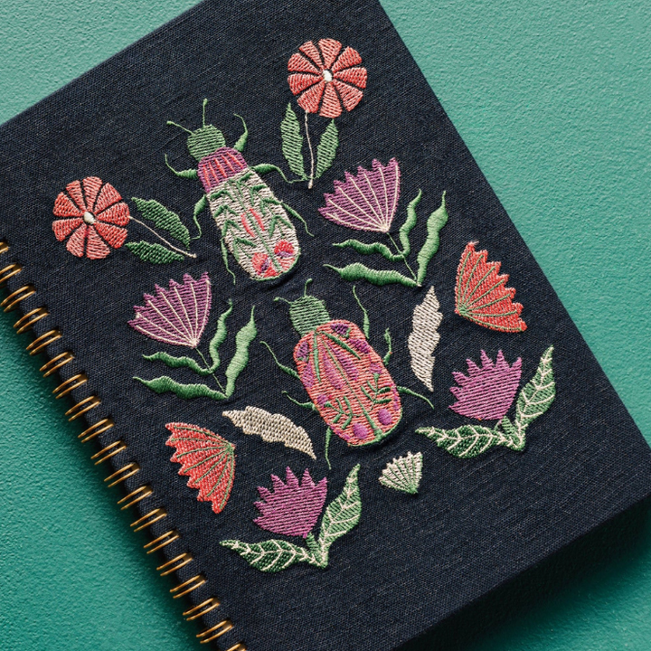 Embroidered Ringed Notebook | Amulet
