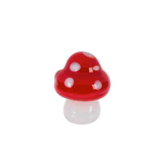 Mighty Miniature Glass Amanita Mushroom Charm