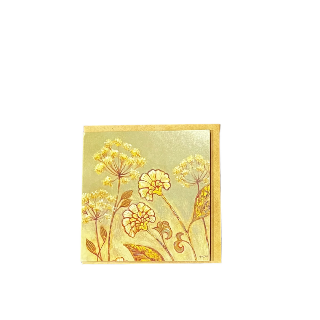 Mini Greeting Card | Delicate Painted Field Flowers