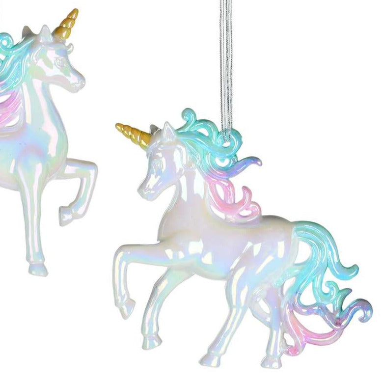 Iridescent Unicorn Ornament