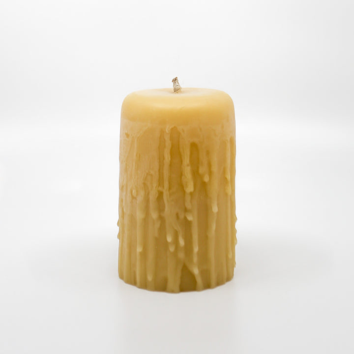 Beeswax Candle | Medium Drip Pillar