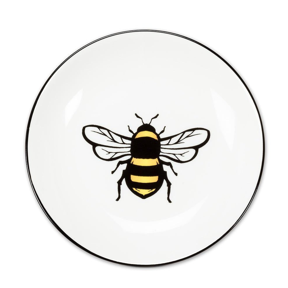Queen Bee Ceramic Circular Pin Dish