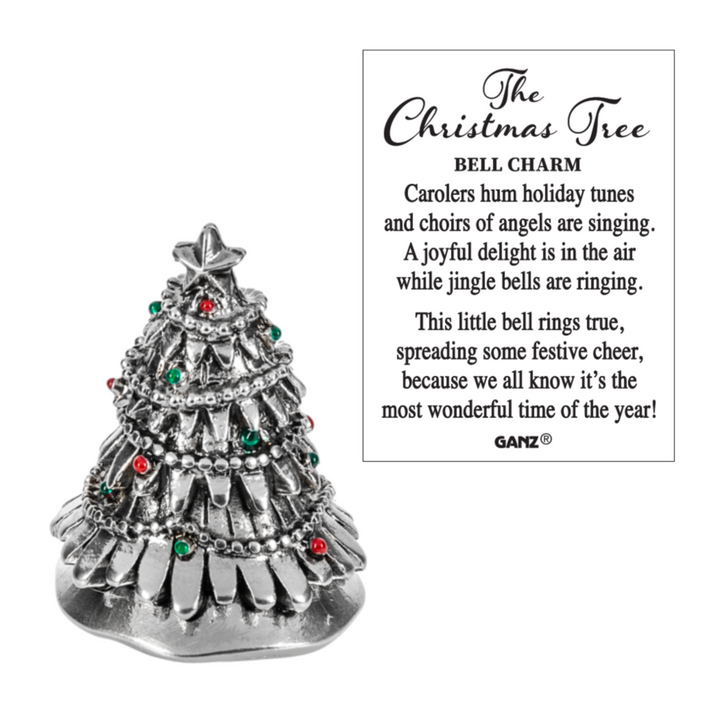 Miniature Silver Christmas Tree Bell