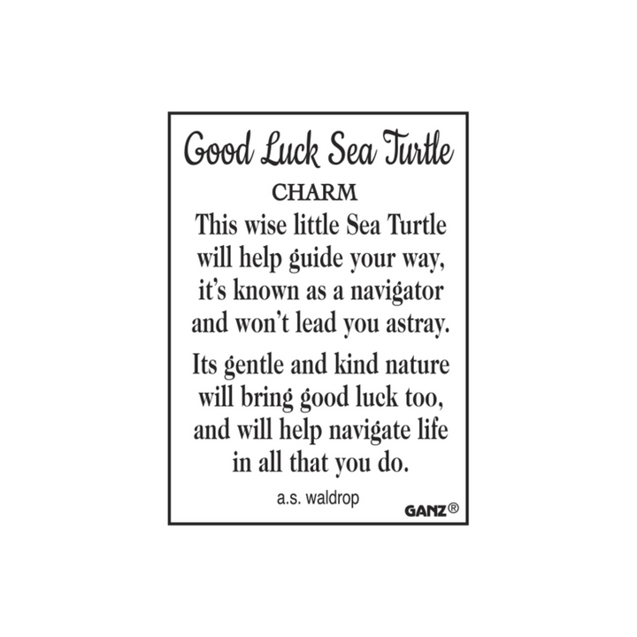 Miniature Good Luck Sea Turtle Charm