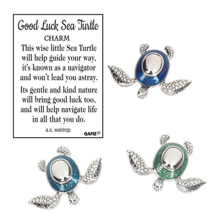 Miniature Good Luck Sea Turtle Charm