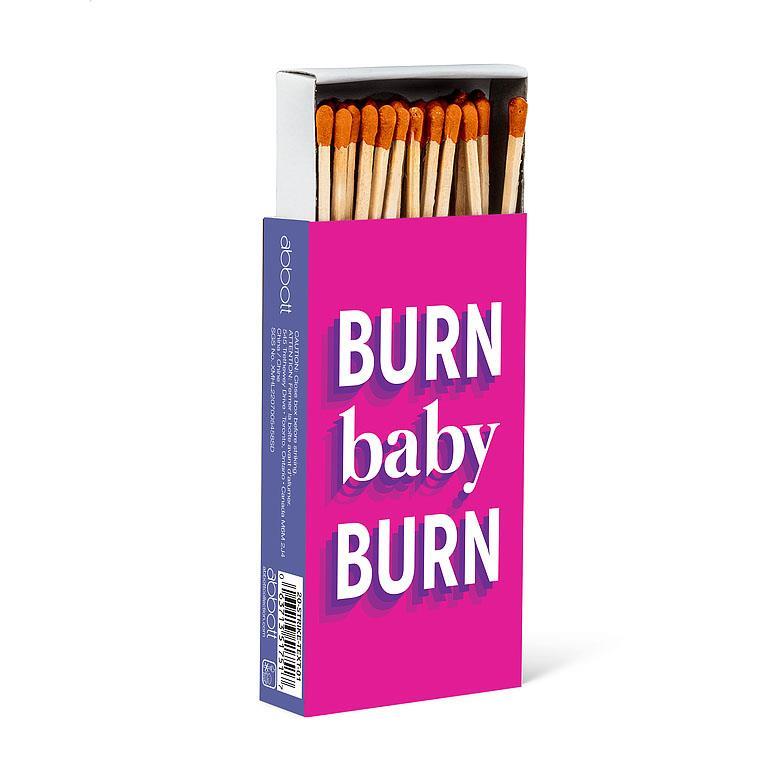 Matchsticks | Burn Baby Text Match Box