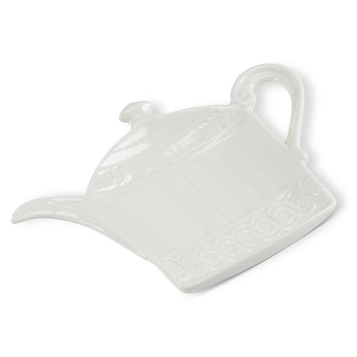 Ceramic Teabag / Infuser Drip Dish | White Tea Pot