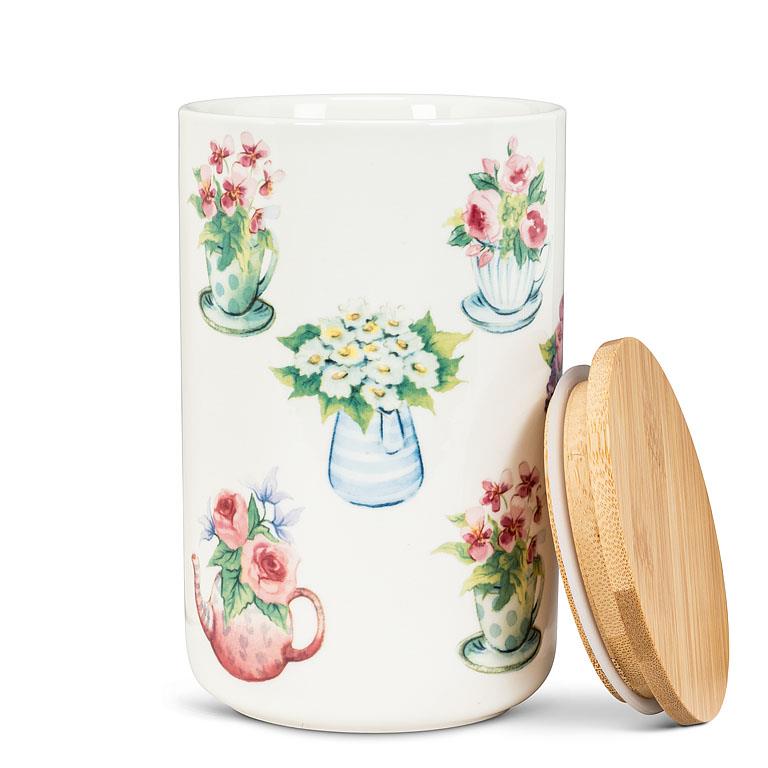 Flower in Cup Canister