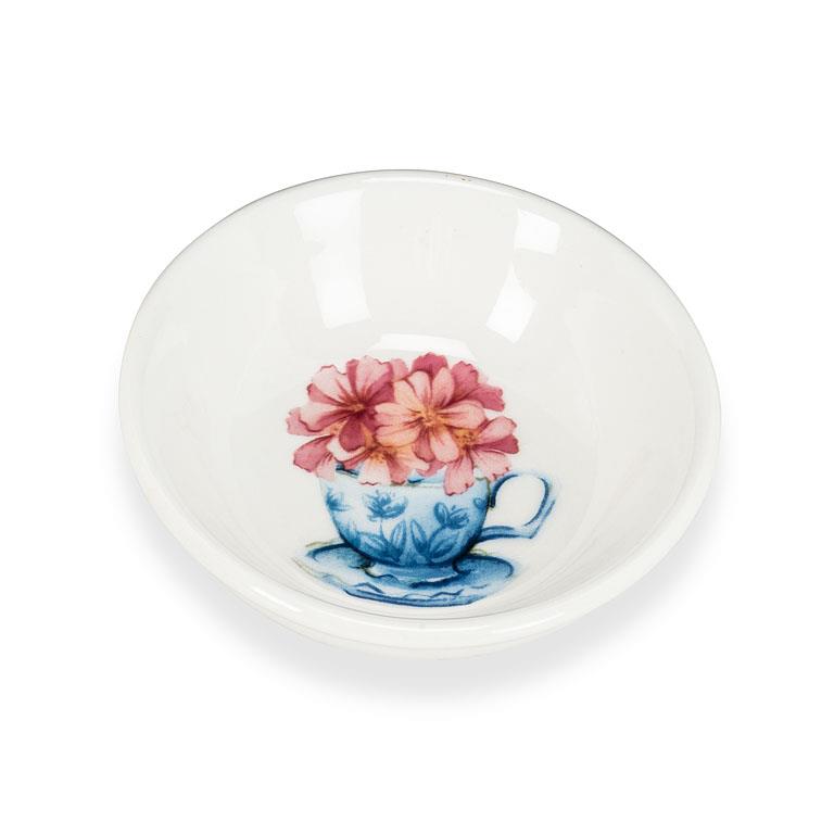 Flowers in Teacup Mini Dish