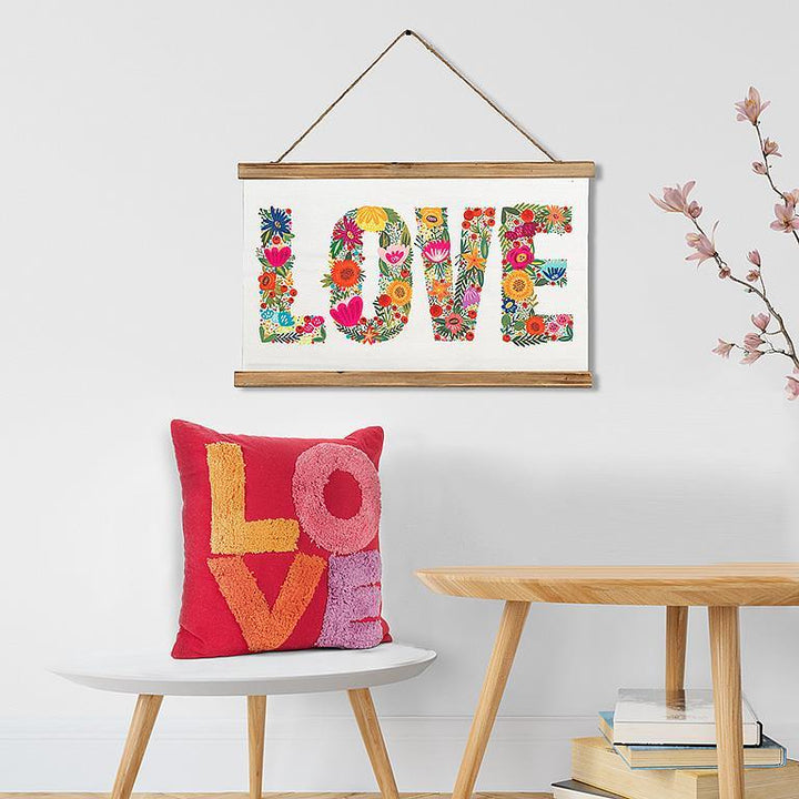 Floral LOVE Wall Scroll