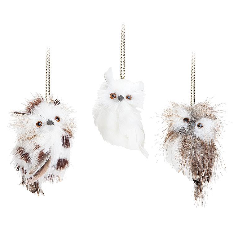 Fuzzy Owl Ornament