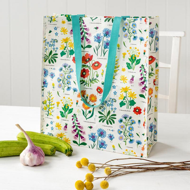 Wild Flowers Recycled Shopping Bag