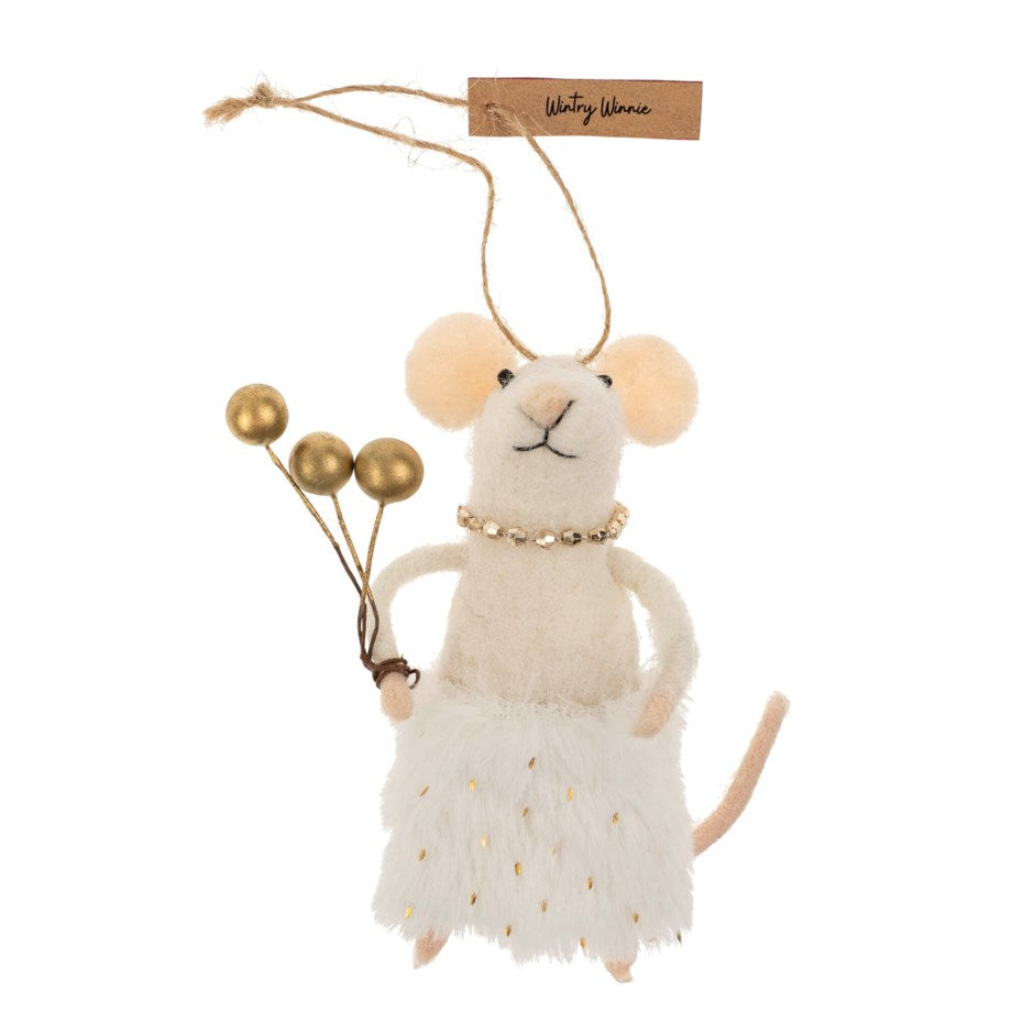 Wintry Winnie Mouse Ornament