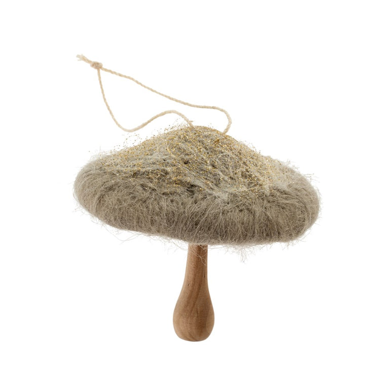 Glittery Felt Mushroom Decor