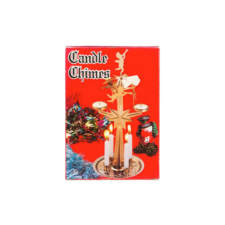 Traditional Brass Twirling Angel Candle Chime Set