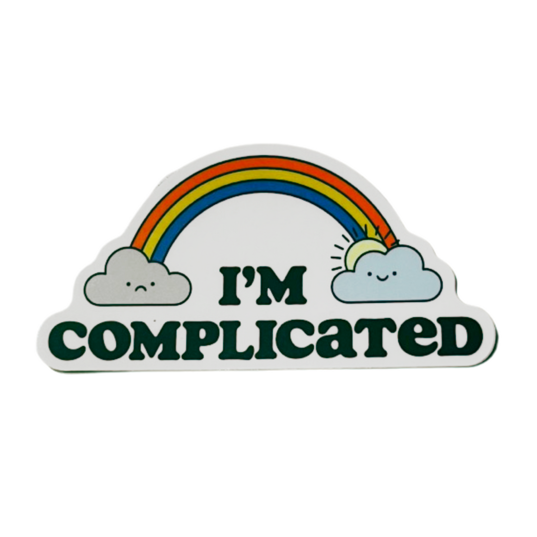 Vinyl Sticker | "I'm Complicated" Rainbow