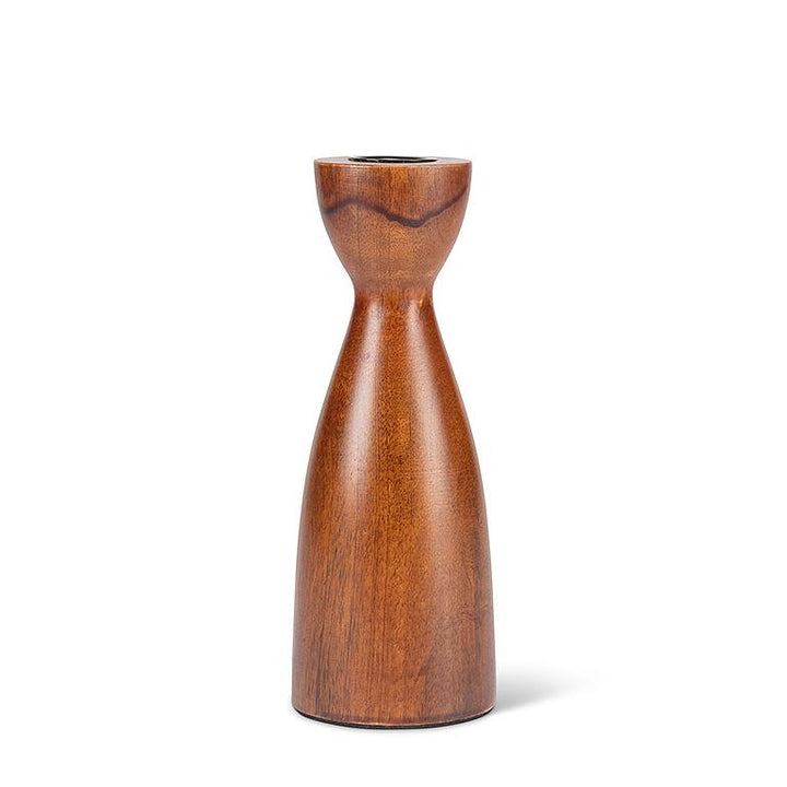 Walnut Curvy Taper Holder | Medium