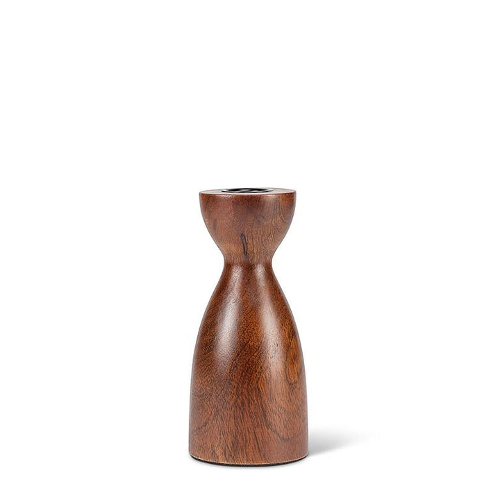 Walnut Curvy Taper Holder | Small