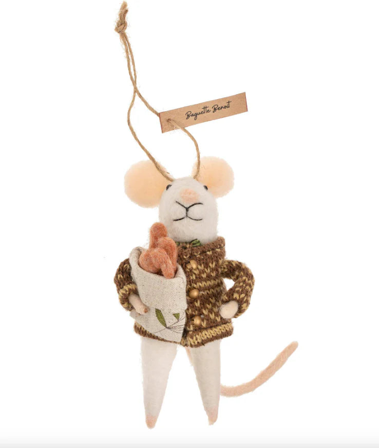 Baguette Benoit Mouse Ornament