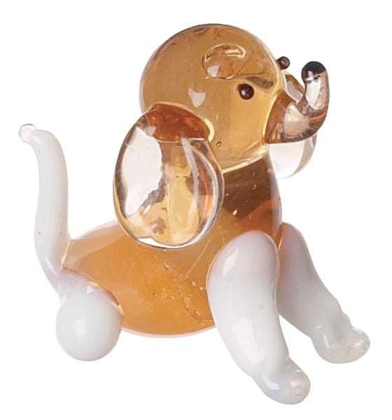Mini Glass Dog Charm
