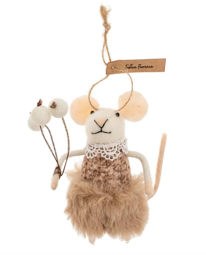 Festive Florence Mouse Ornament