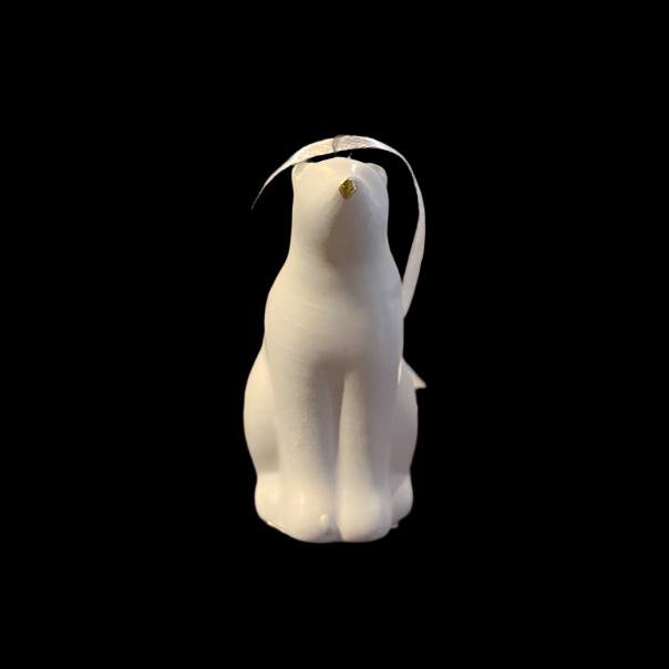 Porcelain Polar Bear Ornament