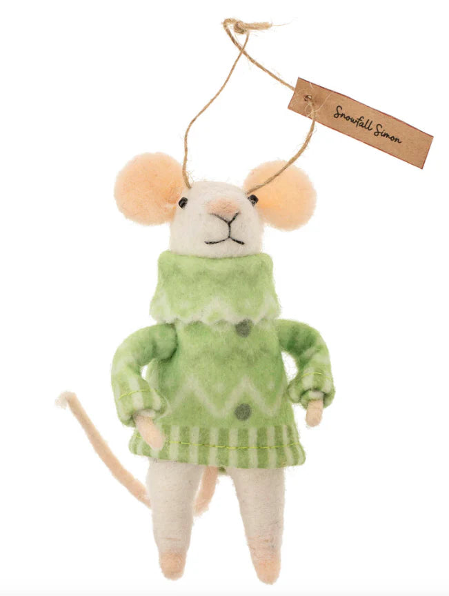 Snowfall Simon Mouse Ornament