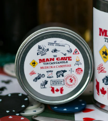 Man Cave Soy Wax Travel Candle