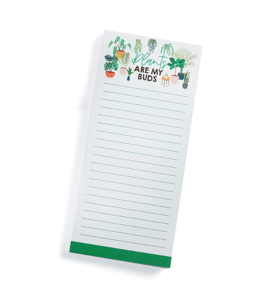 Magnetic Notepad | Plants Are My Buds