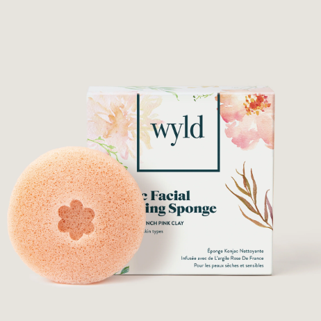 Konjac Facial Cleansing Sponge | French Pink Clay