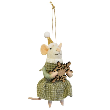 Sparkling Sawyer Mouse Ornament