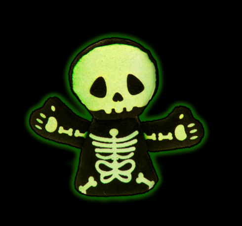 Glow In the Dark Skeleton Finger Puppet