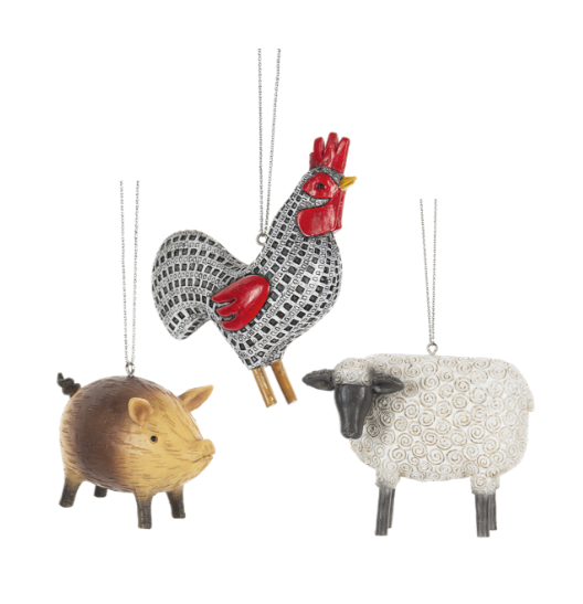 Barnyard Animal Ornament