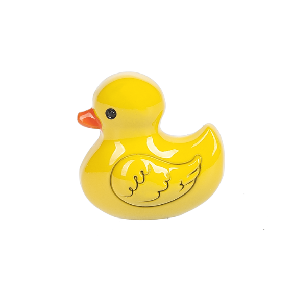 Miniature Painted Lucky Duck Charm