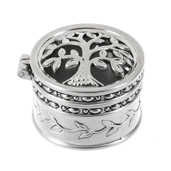 Miniature Tree of Life Silver Keepsake Box