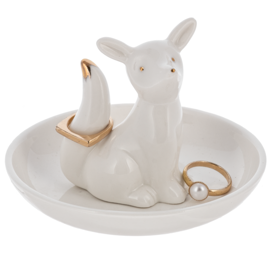 Porcelain Fox Ring Holder