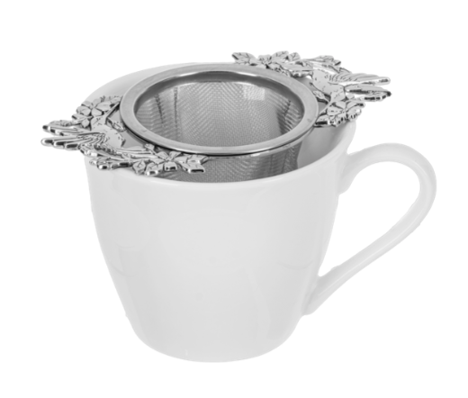 Stainless Steel Tea Strainer | Hummingbirds & Flowers