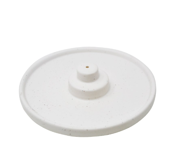 White Ceramic Incense Holder