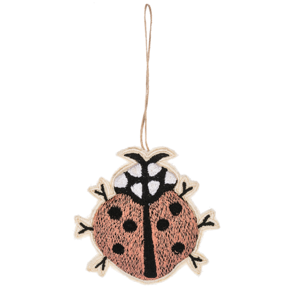 Charming Embroidered Bee & Ladybug Decor