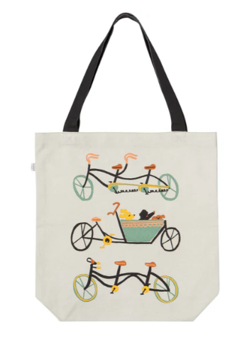 Ride On Bicycle Tote Bag